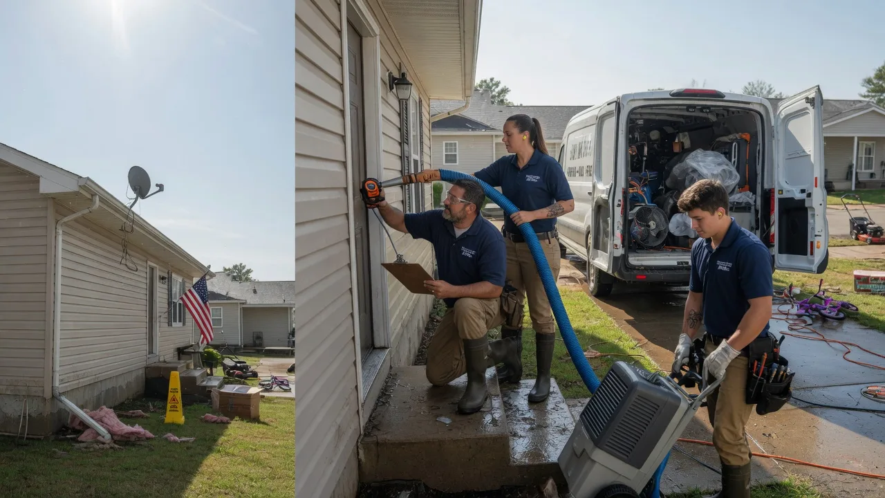 Ceiling Water Damage Restoration in Fayetteville, AR near me